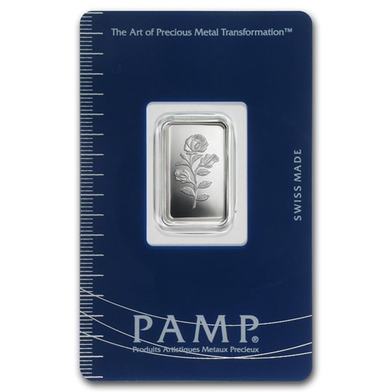 2.5 gram Silver Bar - PAMP Suisse (Rosa, In Assay) 2.5 gram Silver Bar - PAMP Suisse (Rosa, In Assay)